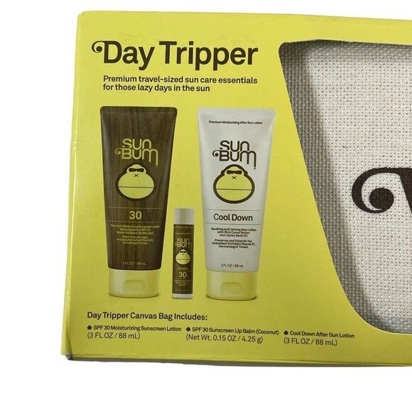 Sun Bum Day Tripper Kit With Sunscreen Lip Balm & Lotion "Good Vibes Only" - Picture 2 of 6